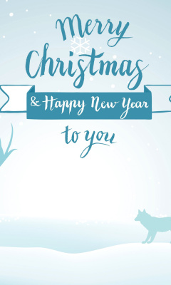 Merry Christmas and Happy New Year wallpaper 240x400
