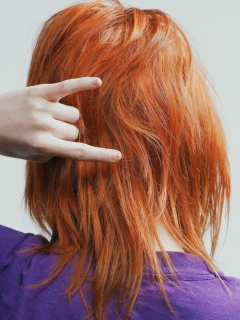 Red Head Is Cool wallpaper 240x320