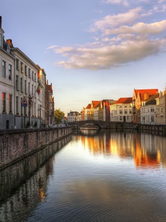 Das Belgium, Bruges, West Flanders Wallpaper 240x320