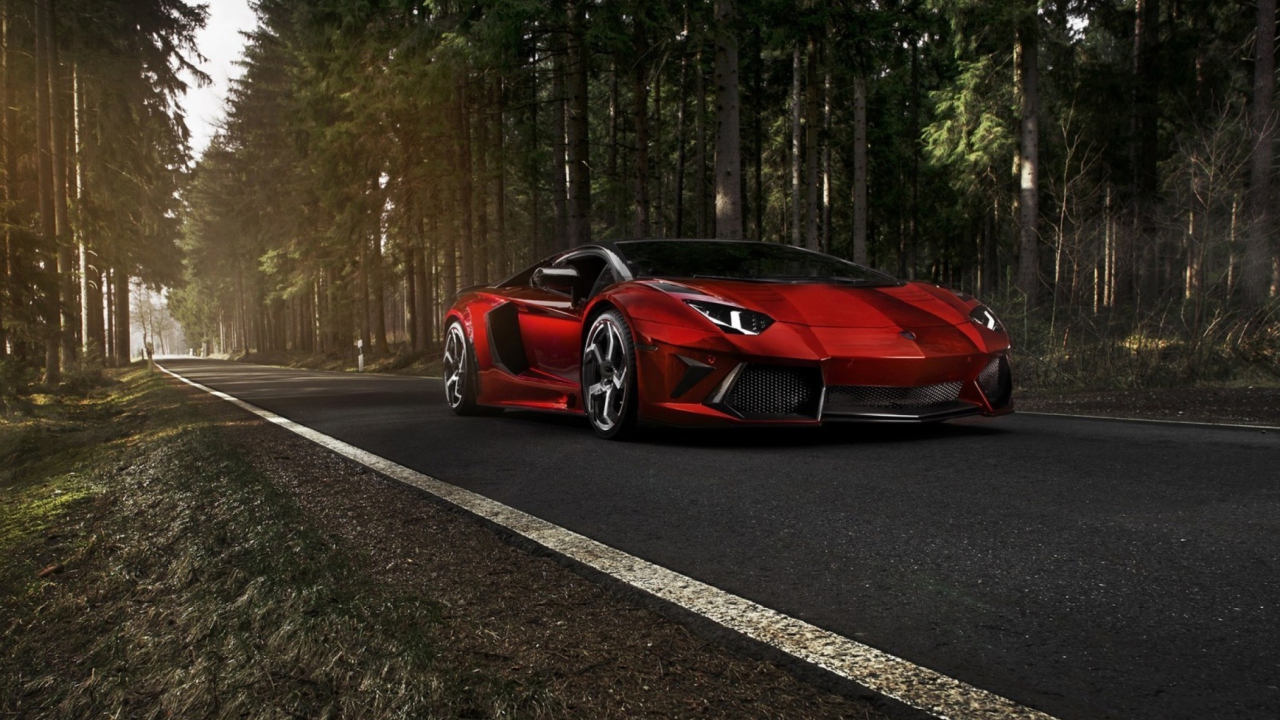 Red Lamborghini screenshot #1 1280x720