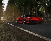 Das Red Lamborghini Wallpaper 176x144