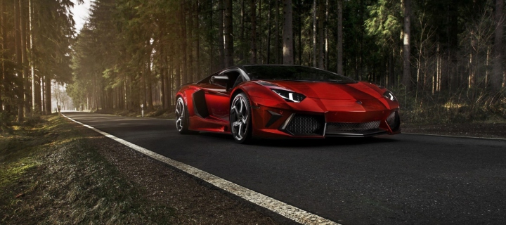 Screenshot №1 pro téma Red Lamborghini 720x320