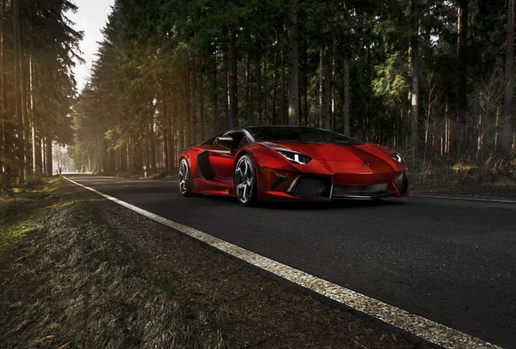 Red Lamborghini screenshot #1