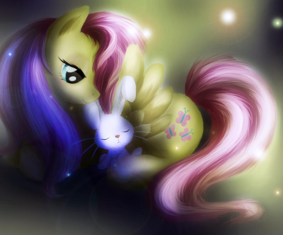 Обои Little Pony And Rabbit 960x800