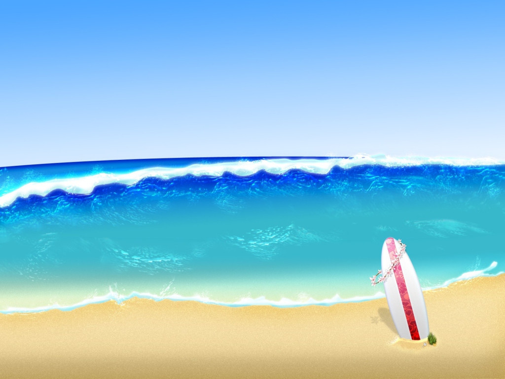 Surf Season wallpaper 1024x768