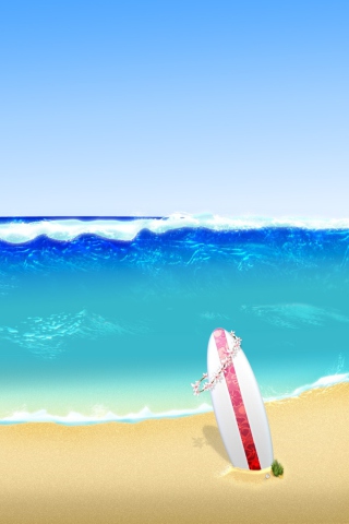 Das Surf Season Wallpaper 320x480