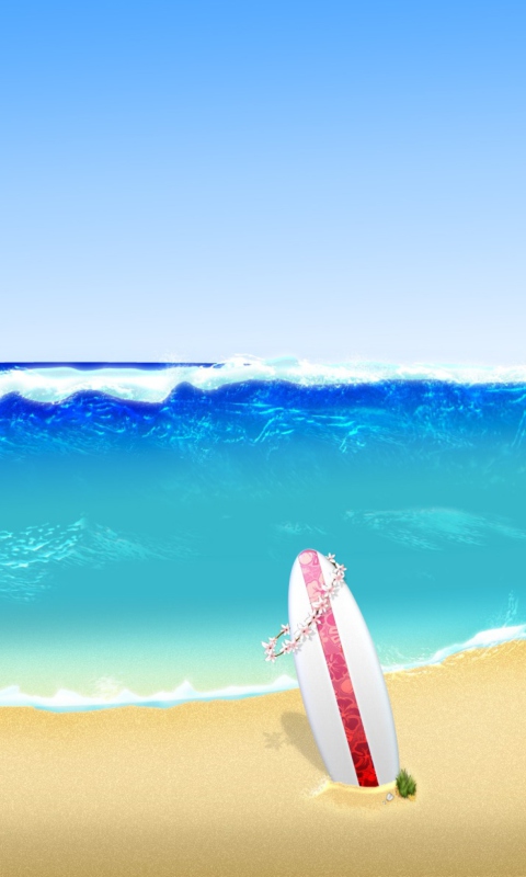 Das Surf Season Wallpaper 480x800