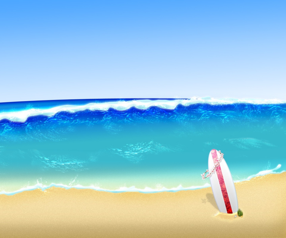 Das Surf Season Wallpaper 960x800