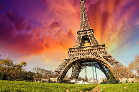 Fondo de pantalla Eiffel Tower 480x320
