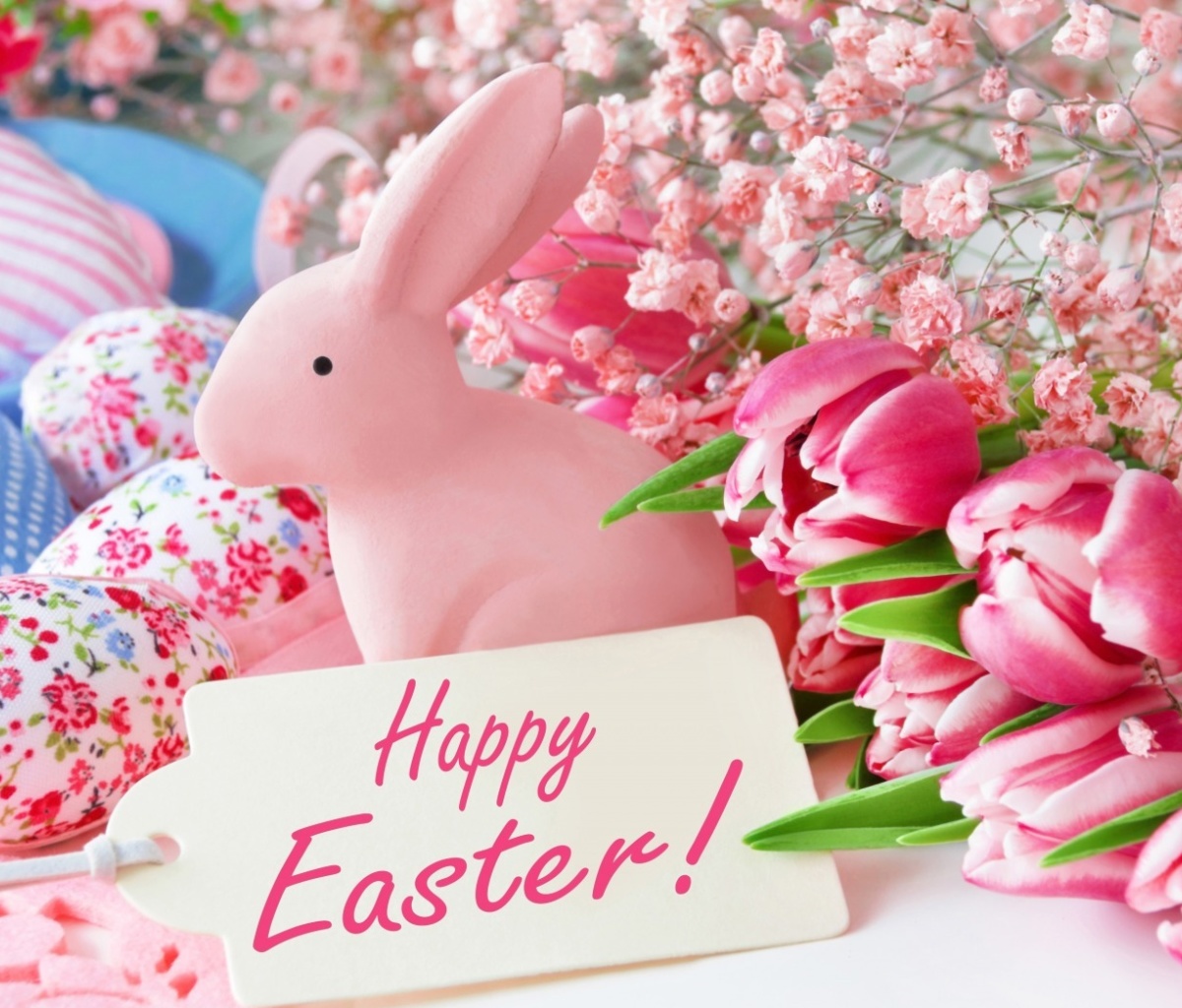 Das Pink Easter Decoration Wallpaper 1200x1024