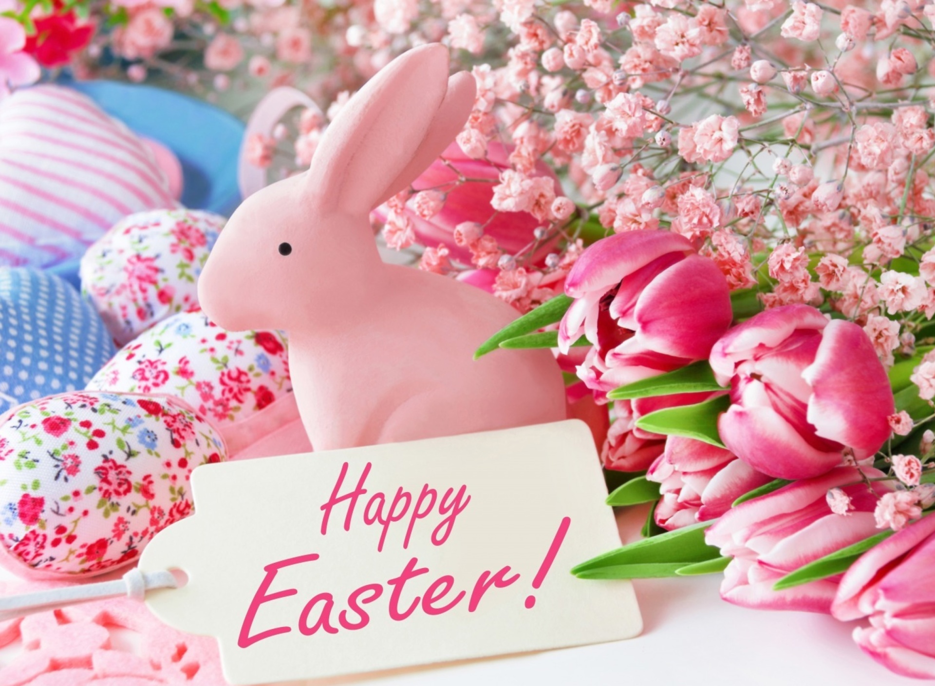 Pink Easter Decoration wallpaper 1920x1408