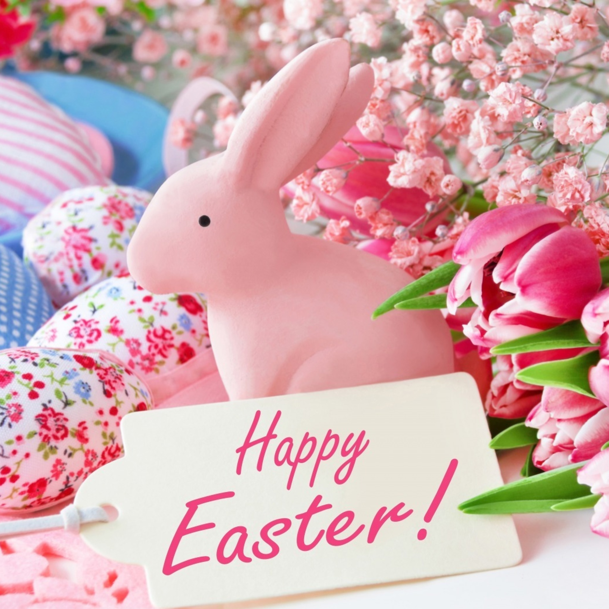 Pink Easter Decoration wallpaper 2048x2048