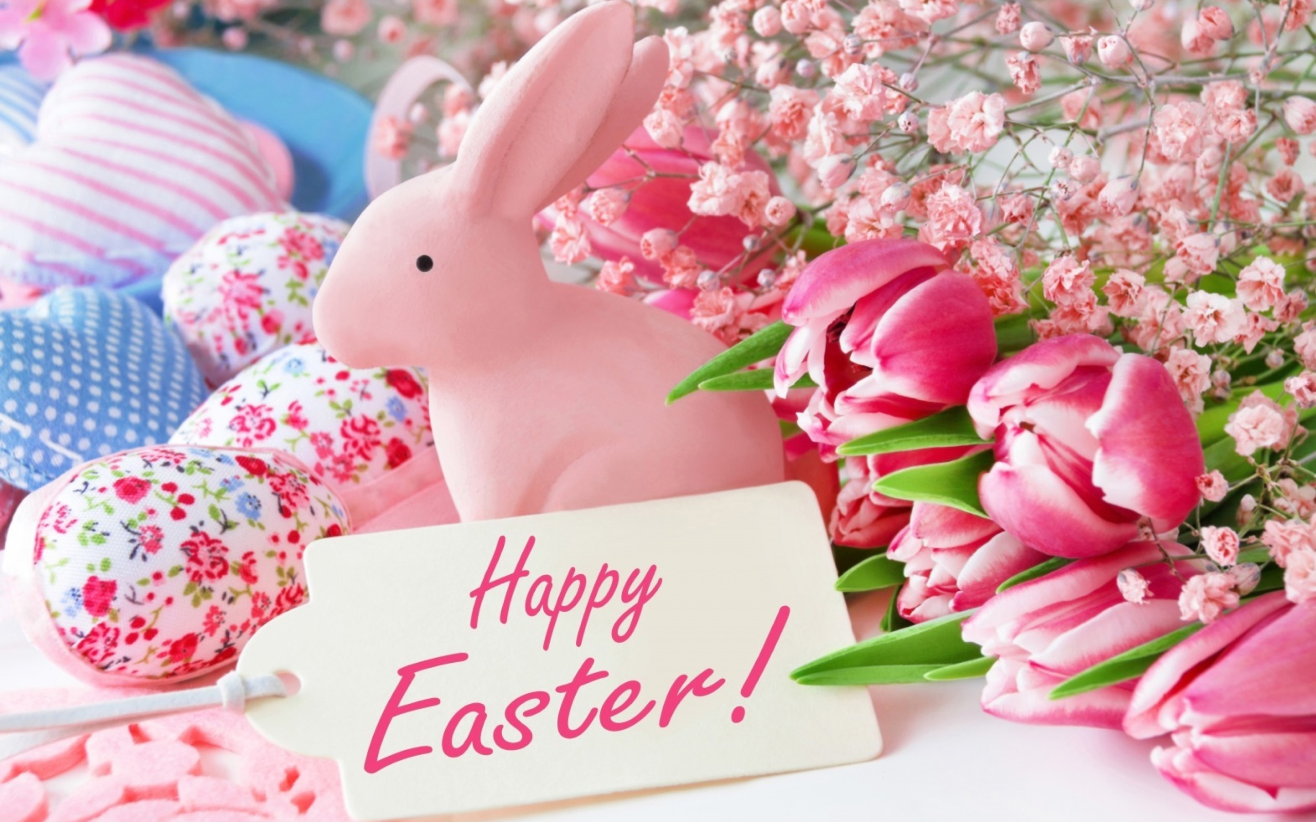 Pink Easter Decoration wallpaper 2560x1600