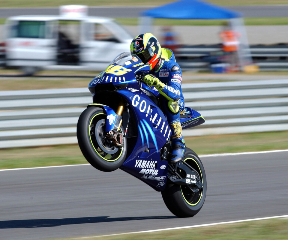 Das Yamaha Racing Bike Wallpaper 960x800