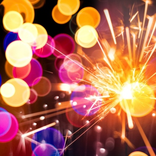 New Year Lights sfondi gratuiti per iPad 3