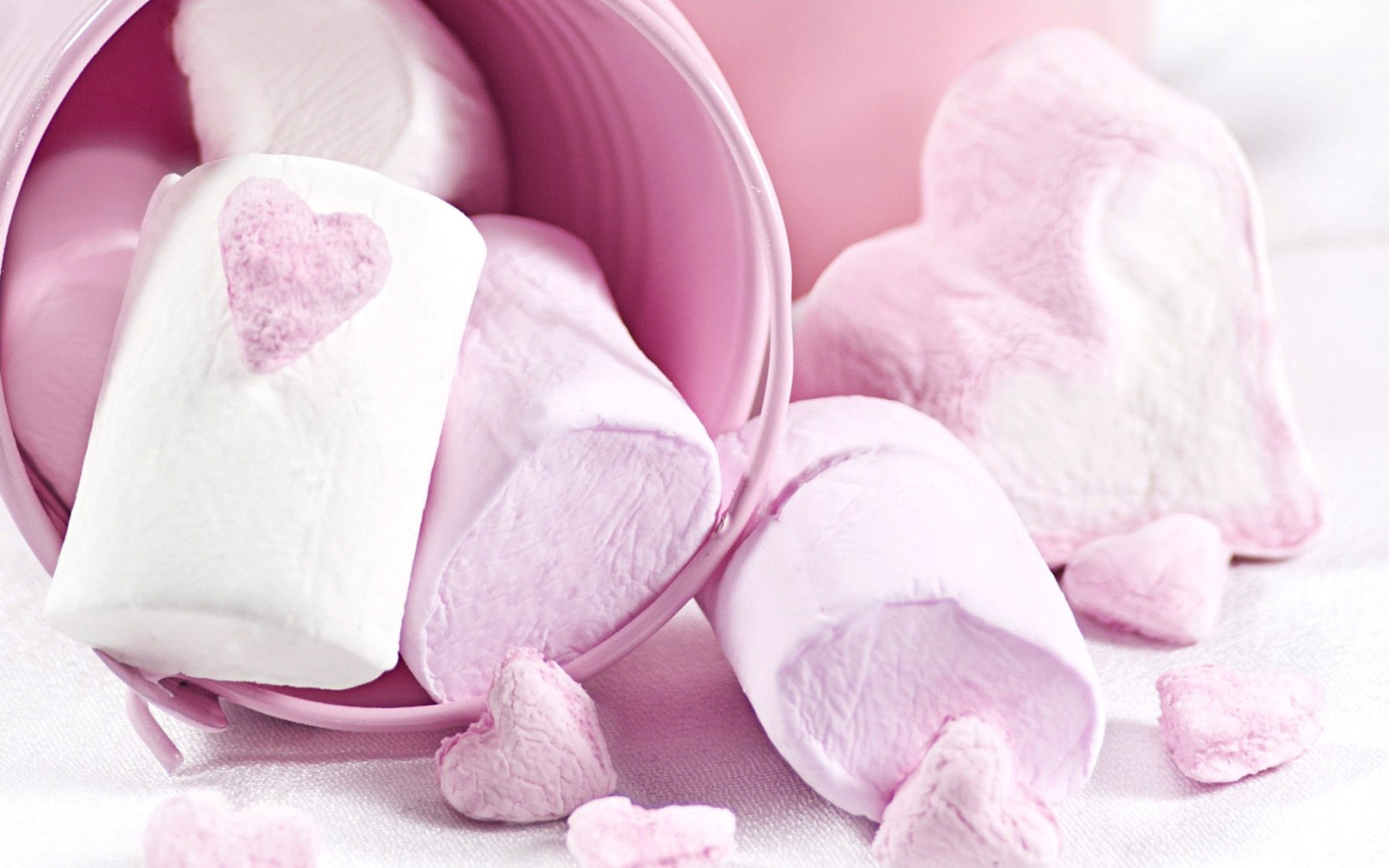 Pink Strawberry Marshmallows wallpaper 1920x1200