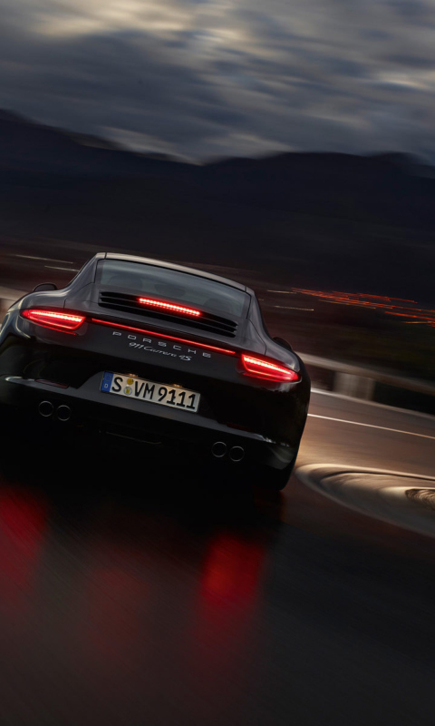 Screenshot №1 pro téma Porsche Carrera 4 Night Drive 480x800