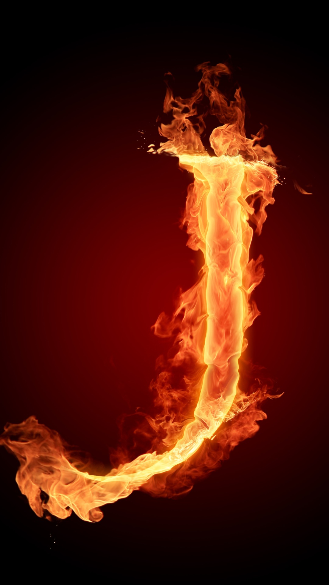 Fire Letter J screenshot #1 1080x1920