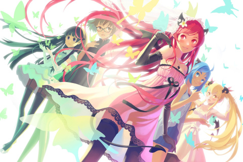 Fondo de pantalla Anime Charm Girls 480x320