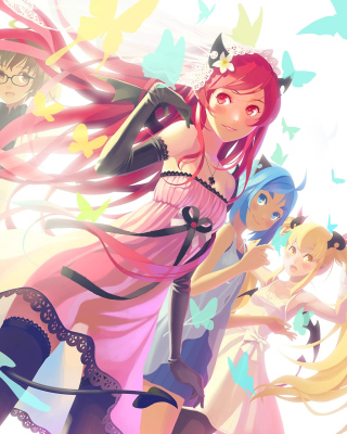 Kostenloses Anime Charm Girls Wallpaper für Nokia C2-01