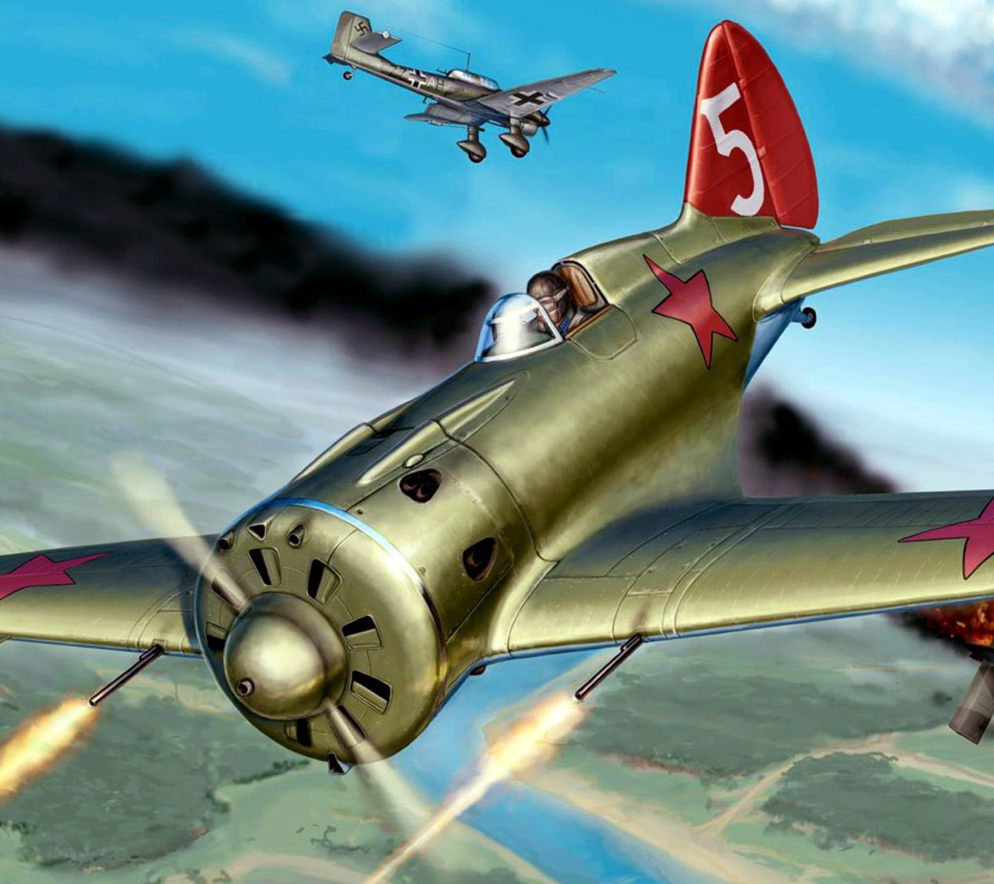 Sfondi Ilyushin Il 2 Attack aircraft in Amateur flight simulation 1440x1280