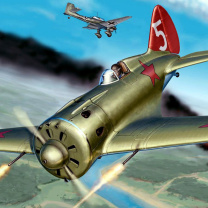 Das Ilyushin Il 2 Attack aircraft in Amateur flight simulation Wallpaper 208x208