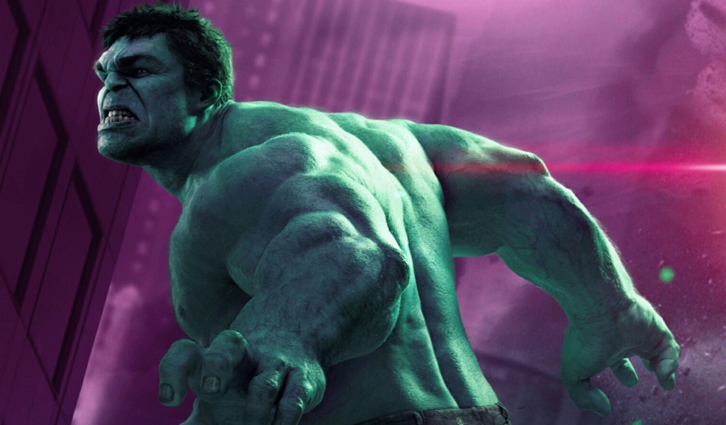 Hulk - The Avengers 2012 wallpaper 1024x600