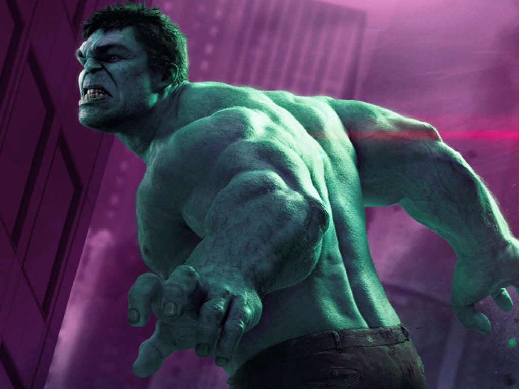 Sfondi Hulk - The Avengers 2012 1024x768