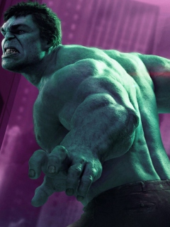 Sfondi Hulk - The Avengers 2012 240x320