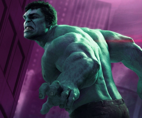 Sfondi Hulk - The Avengers 2012 480x400