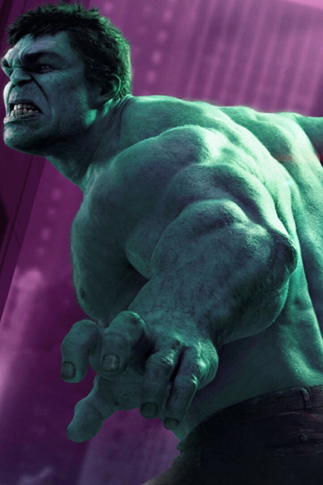 Sfondi Hulk - The Avengers 2012 640x960