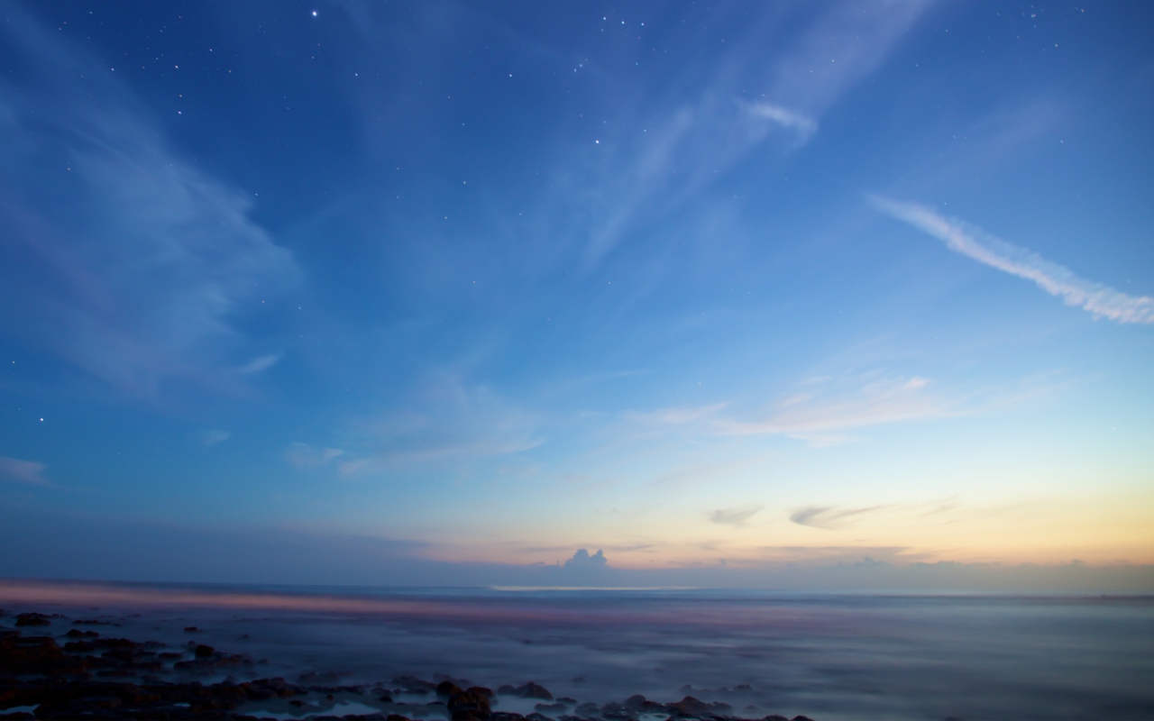 Sky And Ocean Become One wallpaper 1280x800