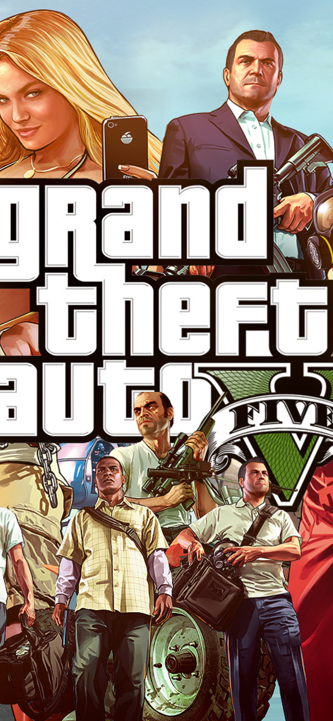 Grand Theft Auto 5 wallpaper 1170x2532