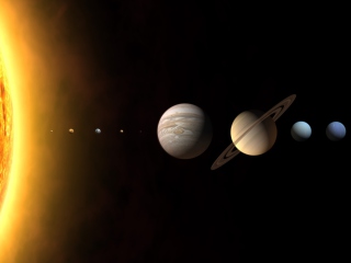 Das Planets And Space Wallpaper 320x240