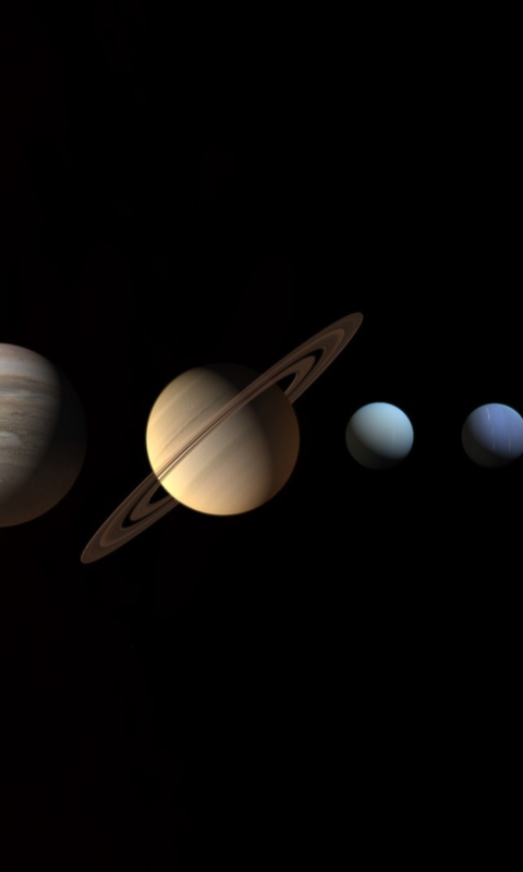 Planets And Space wallpaper 480x800