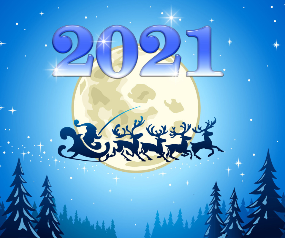 2021 New Year Night wallpaper 960x800