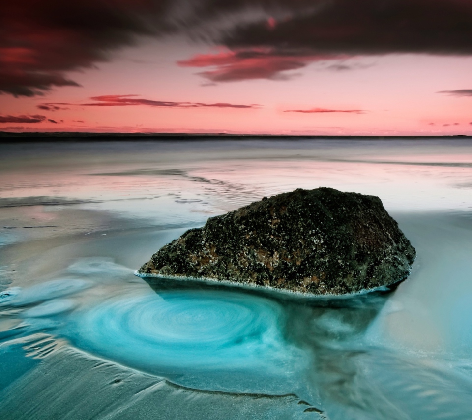 Das Long Exposure Beach Wallpaper 960x854