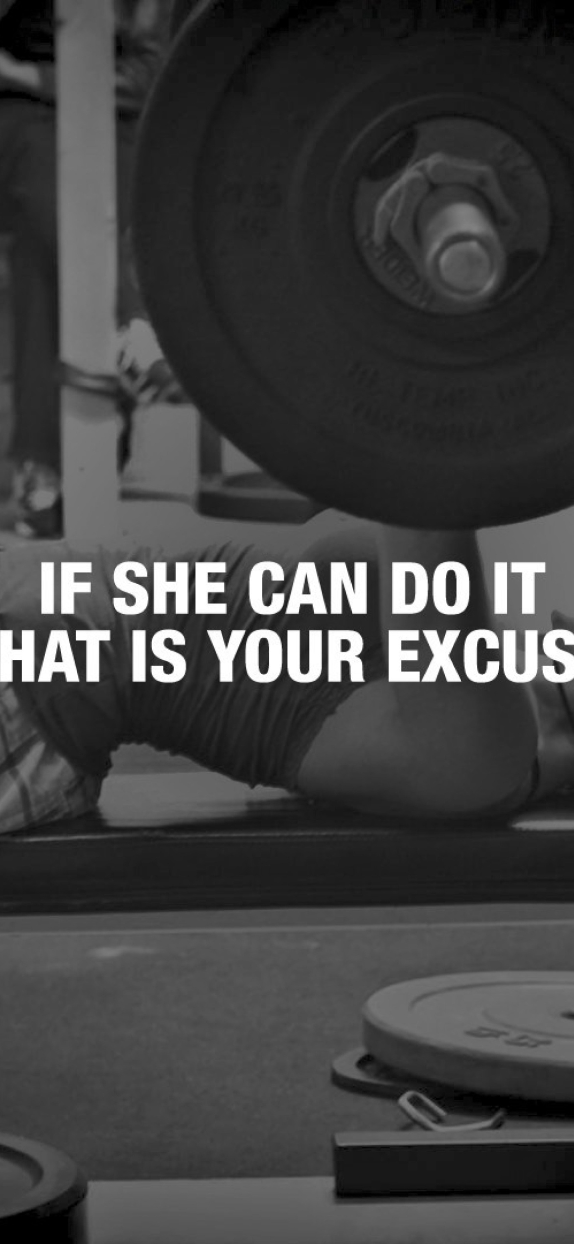 Fondo de pantalla If She Can Do It What Is Your Excuse? 1170x2532