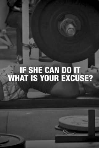 If She Can Do It What Is Your Excuse? wallpaper 320x480