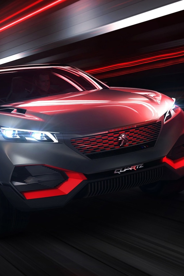 Sfondi Peugeot Quartz Concept Cars 640x960