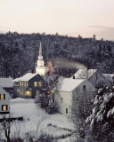Christmas in New England wallpaper 128x160