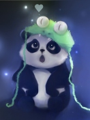 Fondo de pantalla Cute Baby Panda Painting 132x176