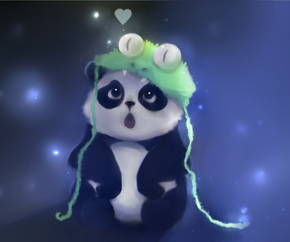 Sfondi Cute Baby Panda Painting 960x800