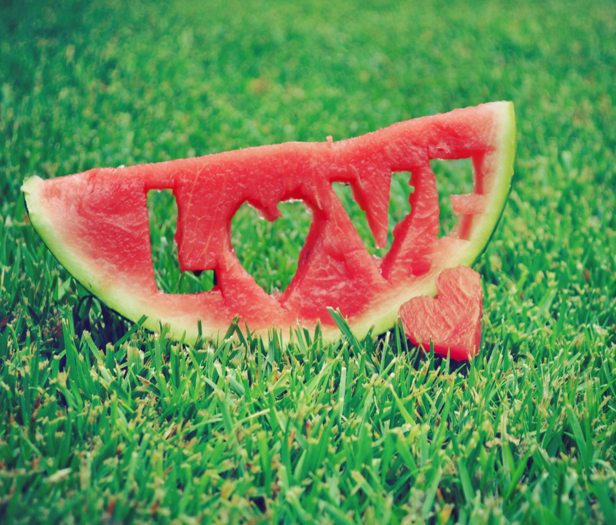 Das Watermelon Love Wallpaper 1200x1024