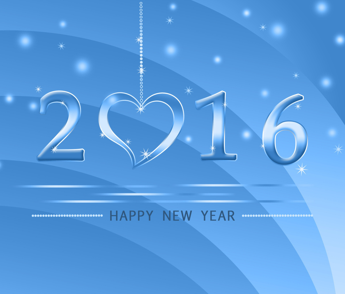 Обои Happy New Year 2016 1200x1024