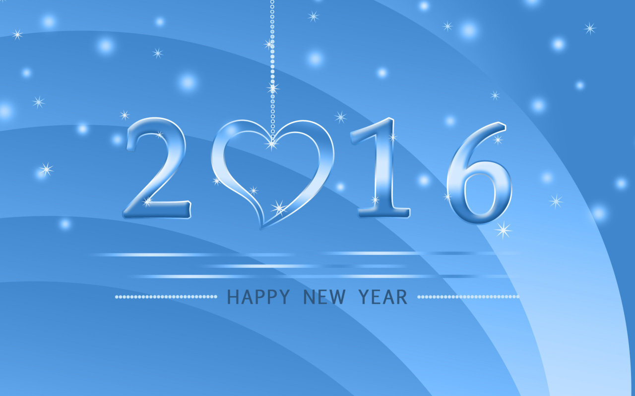 Happy New Year 2016 wallpaper 1280x800