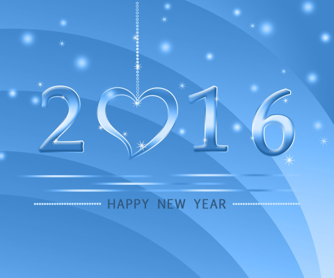 Fondo de pantalla Happy New Year 2016 480x400