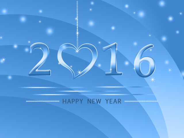 Happy New Year 2016 wallpaper 640x480