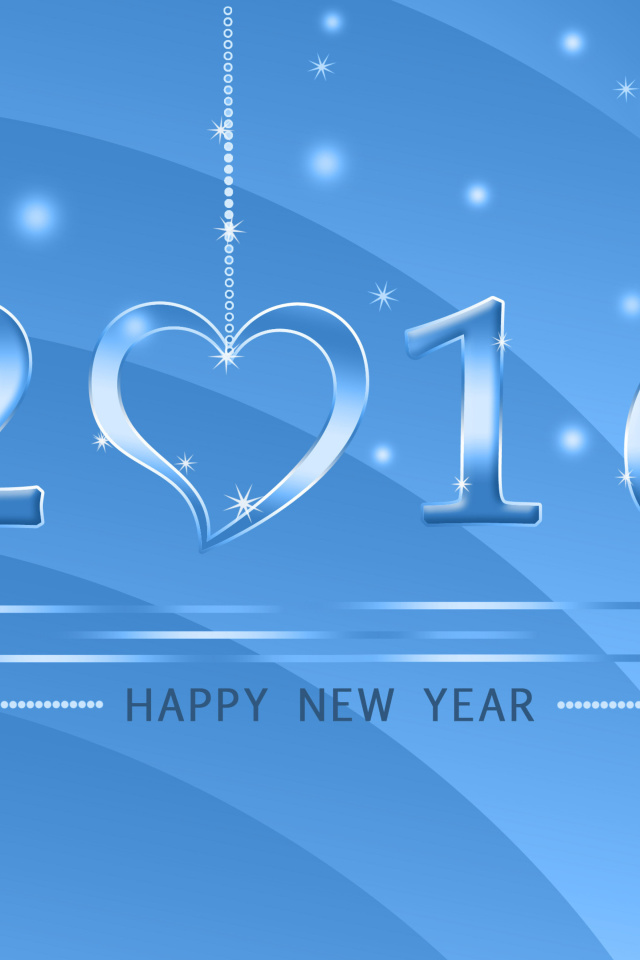 Обои Happy New Year 2016 640x960