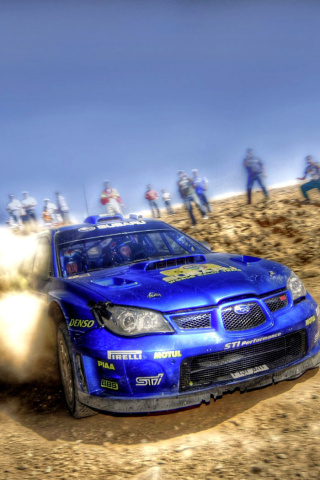 Rally Car Subaru Impreza wallpaper 320x480